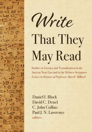 Write That They May Read de Daniel I. Block