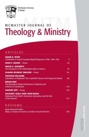 McMaster Journal of Theology and Ministry de David J. Fuller