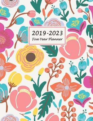 2019-2023 Five Year Planner: Five Year Monthly Planner 8.5 X 11 with Coloring Pages (Volume 1) de Jasmine Creative