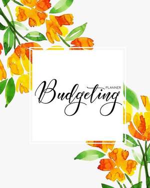 Budgeting Planner: Watercolor Energetic 12 Month Budget Planner Journal Finance Workbook, Money Organizer, Debt Tracker de Maggie C. Harrington