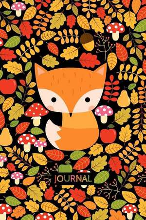 Journal: Cute Fox Journal with Blank Lined Pages - Woodland Animal Diary for Journaling, Planning and Taking Notes de Marbolechka