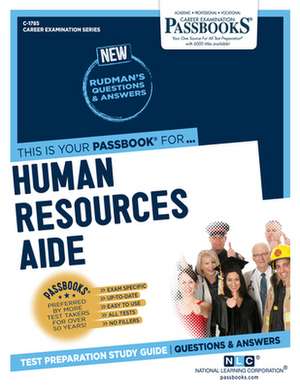 Human Resources Aide (C-1785): Passbooks Study Guide Volume 1785 de National Learning Corporation