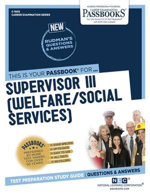 National Learning Corporation: Supervisor III (Welfare/Socia