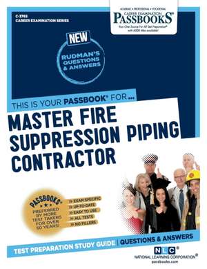 Master Fire Suppression Piping Contractor (C-3765) de National Learning Corporation