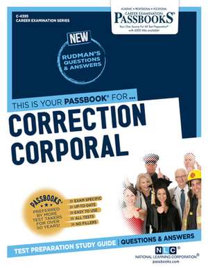 National Learning Corporation: Correction Corporal (C-4395)