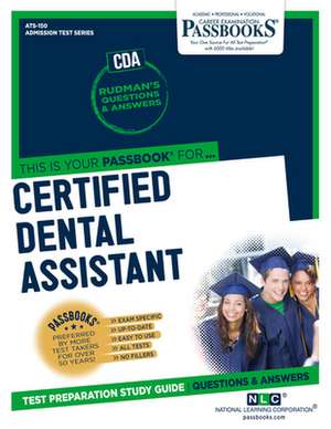 Certified Dental Assistant (Cda) (Ats-150) de National Learning Corporation