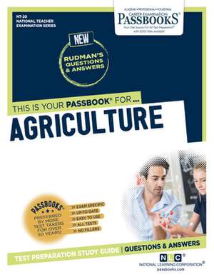 Agriculture (Nt-20) de National Learning Corporation