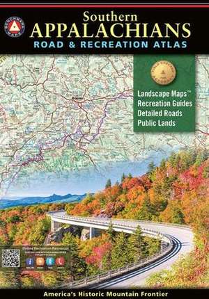 Southern Appalachians & Recreation Atlas de National Geographic Maps