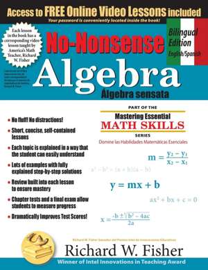 No-Nonsense Algebra, Bilingual Edition (English - Spanish) de Richard W. Fisher