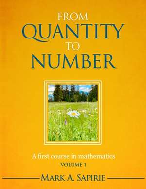 From Quantity To Number: A first course in mathematics de Mark Sapirie