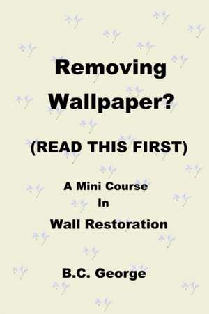 Removing Wallpaper? (READ THIS FIRST) A Mini Course in Wall Restoration de Brian C George