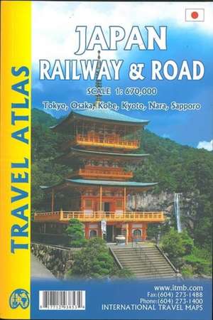 Japan Railway & Road Travel Atlas 1 : 670 000 