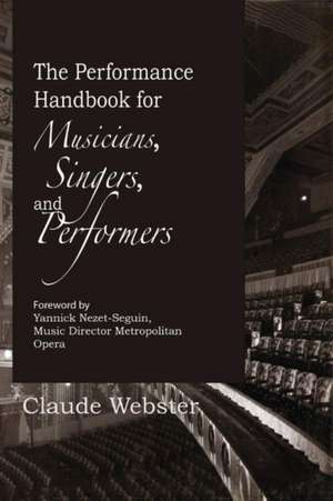 The Performance Handbook de Claude Webster