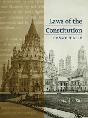 Laws of the Constitution de Donald F Bur