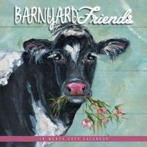 Barnyard Friends 2025 12 X 24 Inch Monthly Square Wall Calendar Featuring the Artwork of Molly Strong Plastic-Free de Hopper Studios