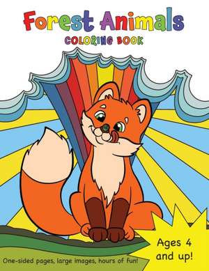 Forest Animals Coloring Book for Kids Ages 4-8! de Engage Books