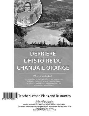 Derriere l'Histoire Du Chandail Orange Plan de Cours de Phyllis Webstad