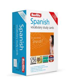 Berlitz Vocabulary Study Cards Spanish (Language Flash Cards) de Berlitz