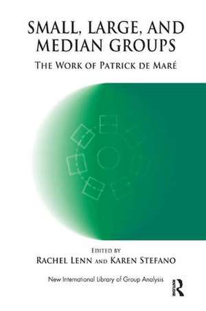 Small, Large and Median Groups: The Work of Patrick de Mare de Rachel Lenn