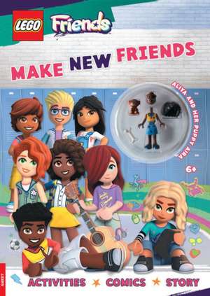 LEGO® Friends: Make New Friends (with Aliya mini-doll and Aira puppy) de Buster Books