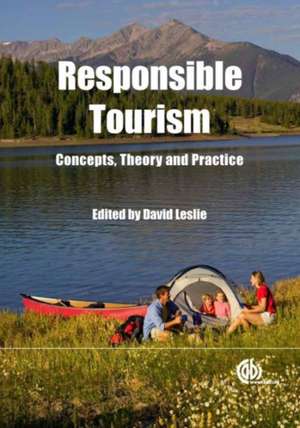 Responsible Tourism de David Leslie
