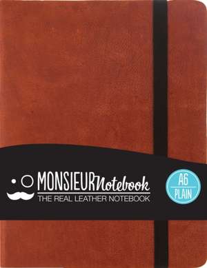 Monsieur Notebook Leather Journal - Tan Plain Medium A6 de Monsieur