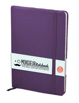 Monsieur Notebook Soft Leather Journal - Purple Ruled Medium