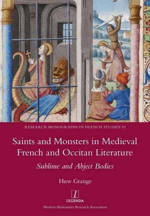 Saints and Monsters in Medieval French and Occitan Literature de Huw Grange