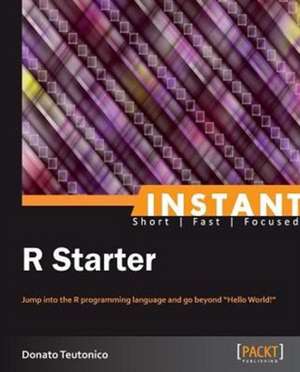 Instant R Starter de Donato Teutonico