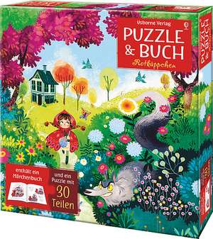 Puzzle und Buch: Rotkäppchen de Rob Lloyd Jones