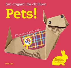 Fun Origami for Children: Pets!: 12 amazing animals to fold de Mari Ono