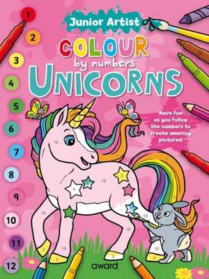 Junior Artist Colour By Numbers: Unicorns de Angela Hewitt