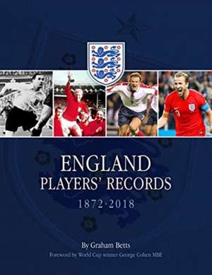 England Players' Records 1872-2020 de Graham Betts