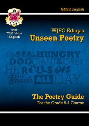 GCSE English WJEC Eduqas Unseen Poetry Guide includes Online Edition de Cgp Books