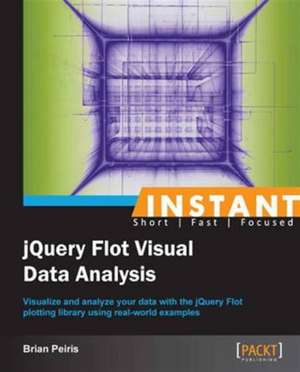 Instant JQuery Flot Visual Data Analysis de Brian Peiris