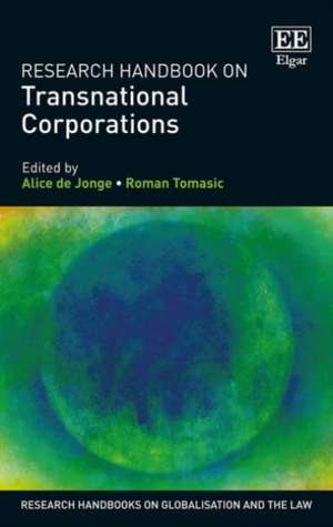 Research Handbook on Transnational Corporations de Alice De Jonge