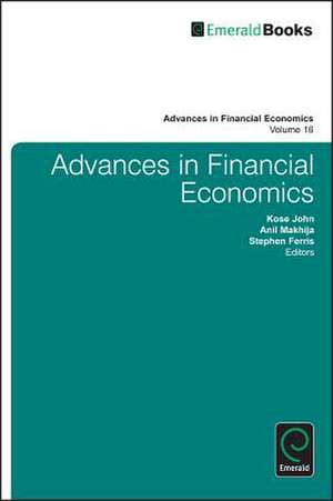 Advances in Financial Economics de Kose John