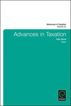 Advances in Taxation de Toby Stock