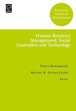 Human Resource Management, Social Innovation and Technology de Tanya Bondarouk