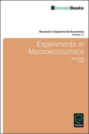 Experiments in Macroeconomics de John Duffy