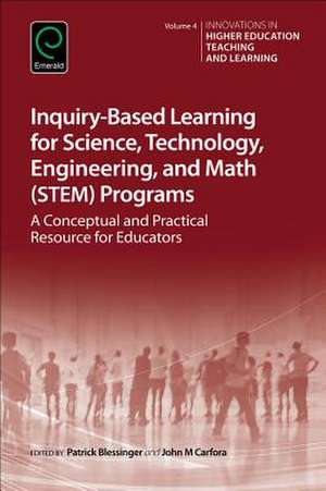 Inquiry–Based Learning for Multidisciplinary Programs – A Conceptual and Practical Resource for Educators de Patrick Blessinger