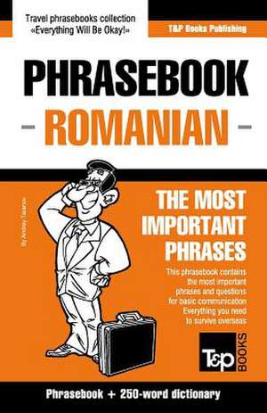 English-Romanian Phrasebook and 250-Word Mini Dictionary de Andrey Taranov