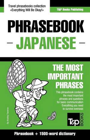 English-Japanese Phrasebook and 1500-Word Dictionary de Andrey Taranov