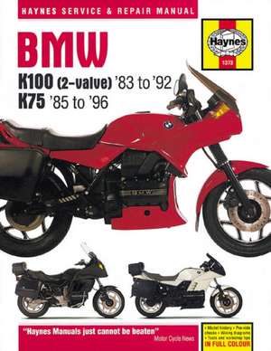 BMW K100 & 75 2–valve Models (83 – 96) Haynes Repair Manual de Haynes