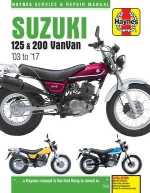 Suzuki RV125/200 VanVan (03 – 17) Haynes Repair Manual de Phil Mather