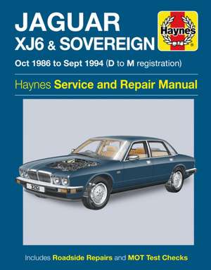 Jaguar XJ6 & Sovereign (Oct 86 – Sept 94) Haynes Repair Manual de Haynes