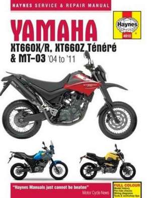 Yamaha XT660 & MT–03 (04 – 11) Haynes Repair Man – 2004–2011 de Haynes