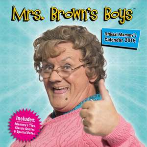 Mrs Brown's Boys Official 2019 Calendar - Square Wall Calendar Format