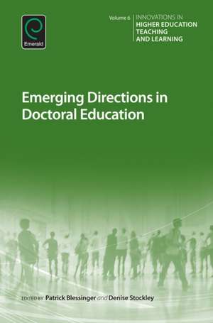 Emerging Directions in Doctoral Education de Patrick Blessinger