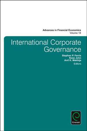 International Corporate Governance de Kose John